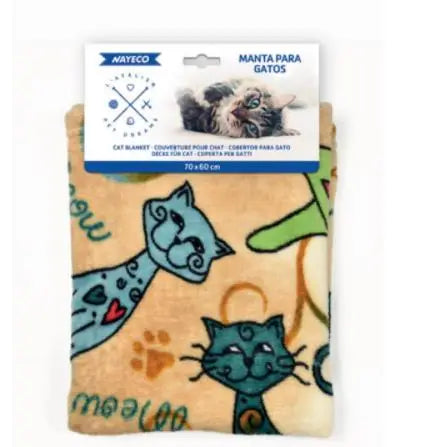 Manta Gato Chic Nayeco70X60 cm