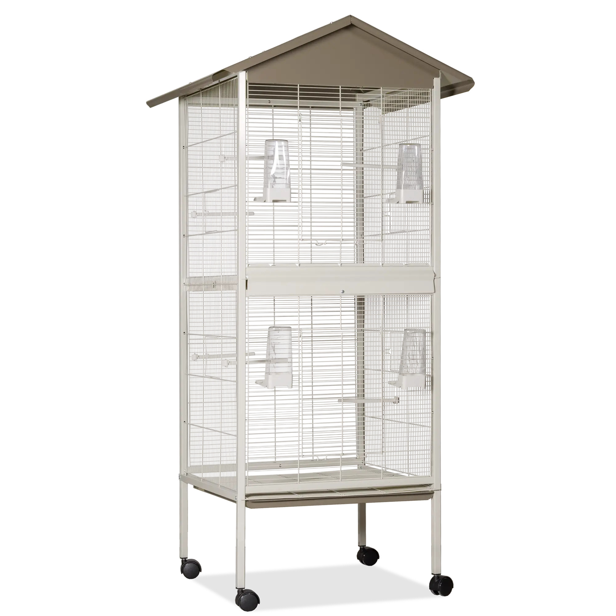 Pajarera 446 C/Separacion Crema-Taupe (78X74X165 Cm) - Mejor Precio - Mascotas Ávila