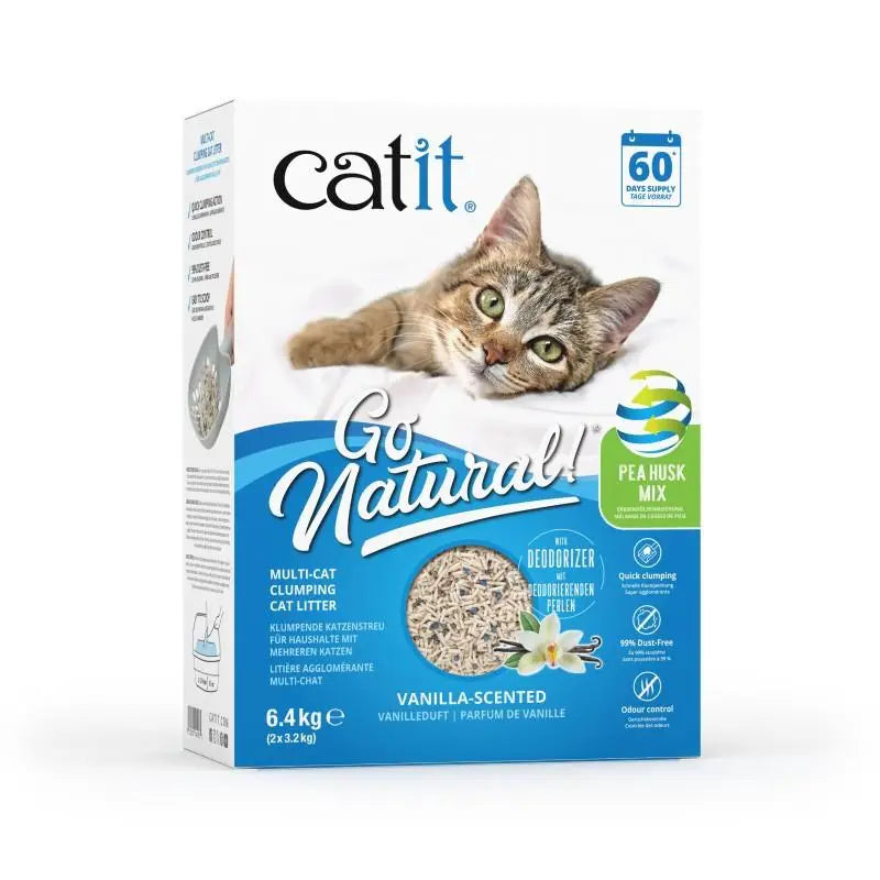 CATIT GO ARENA NATURAL BENTO GUISANTE VAINILLA 6,4KG - Mejor Precio - Mascotas Ávila