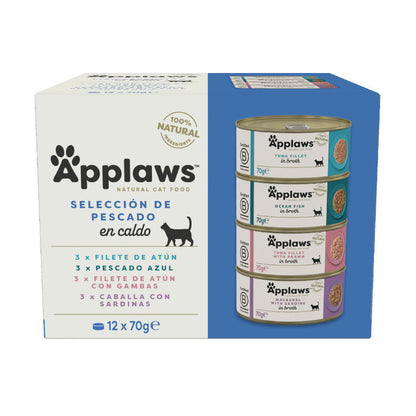 Applaws Pack 12 uds Comida Húmeda Lata para Gatos