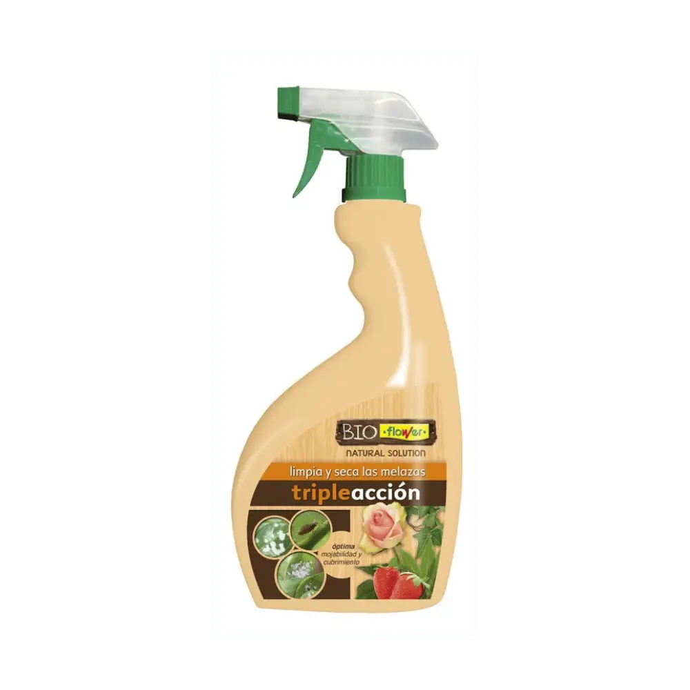 Flower Triple Acción Ecológico 750 ml Insecticida, Fungicida y Acaricida FLOWER