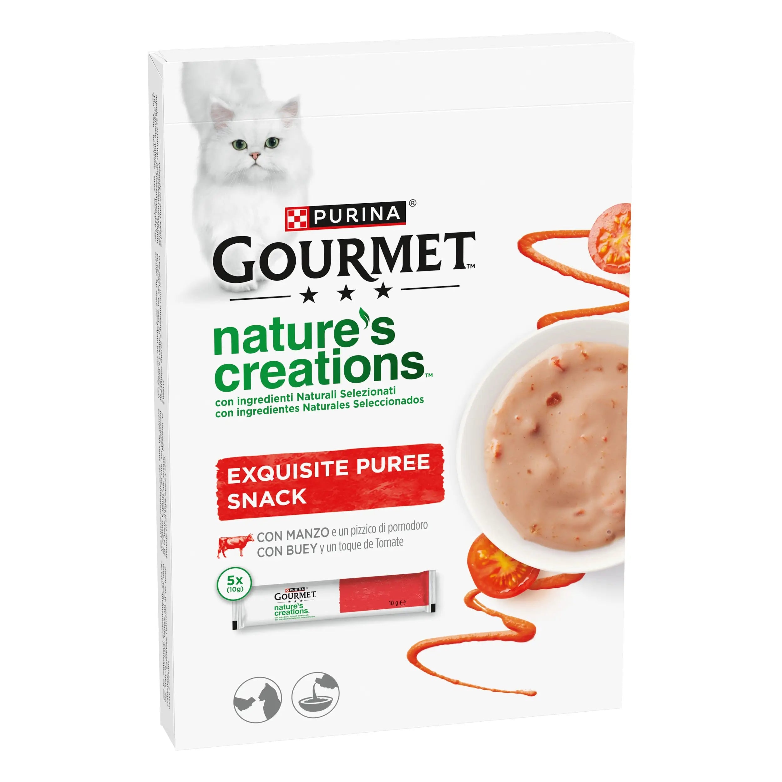 Gourmet Nature'S Creations Pure Buey y Tomate 5x10 g PURINA