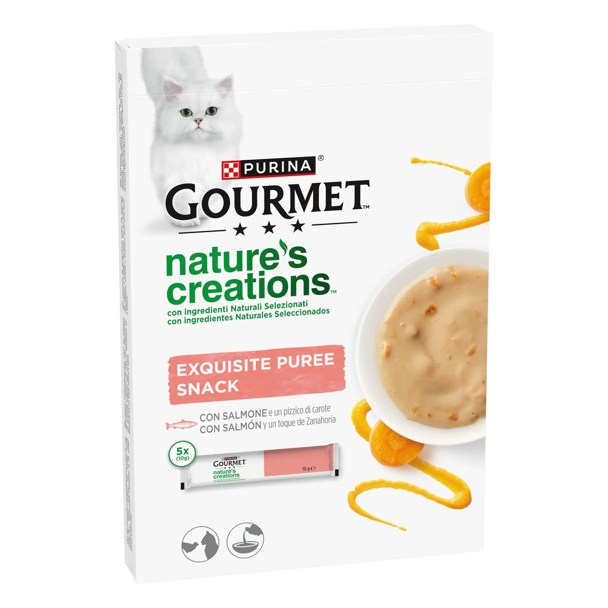 Gourmet Nature'S Creations Pure Salmón y Zanahoria 5x10 g PURINA