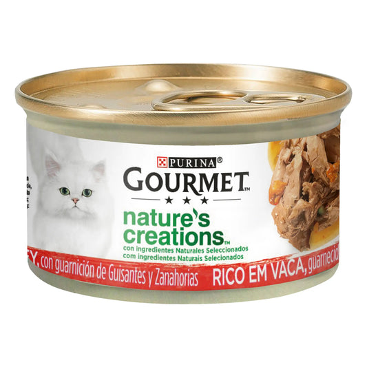Gourmet Nature'S Creations Buey, Guisantes y Zanahoria 85 g PURINA