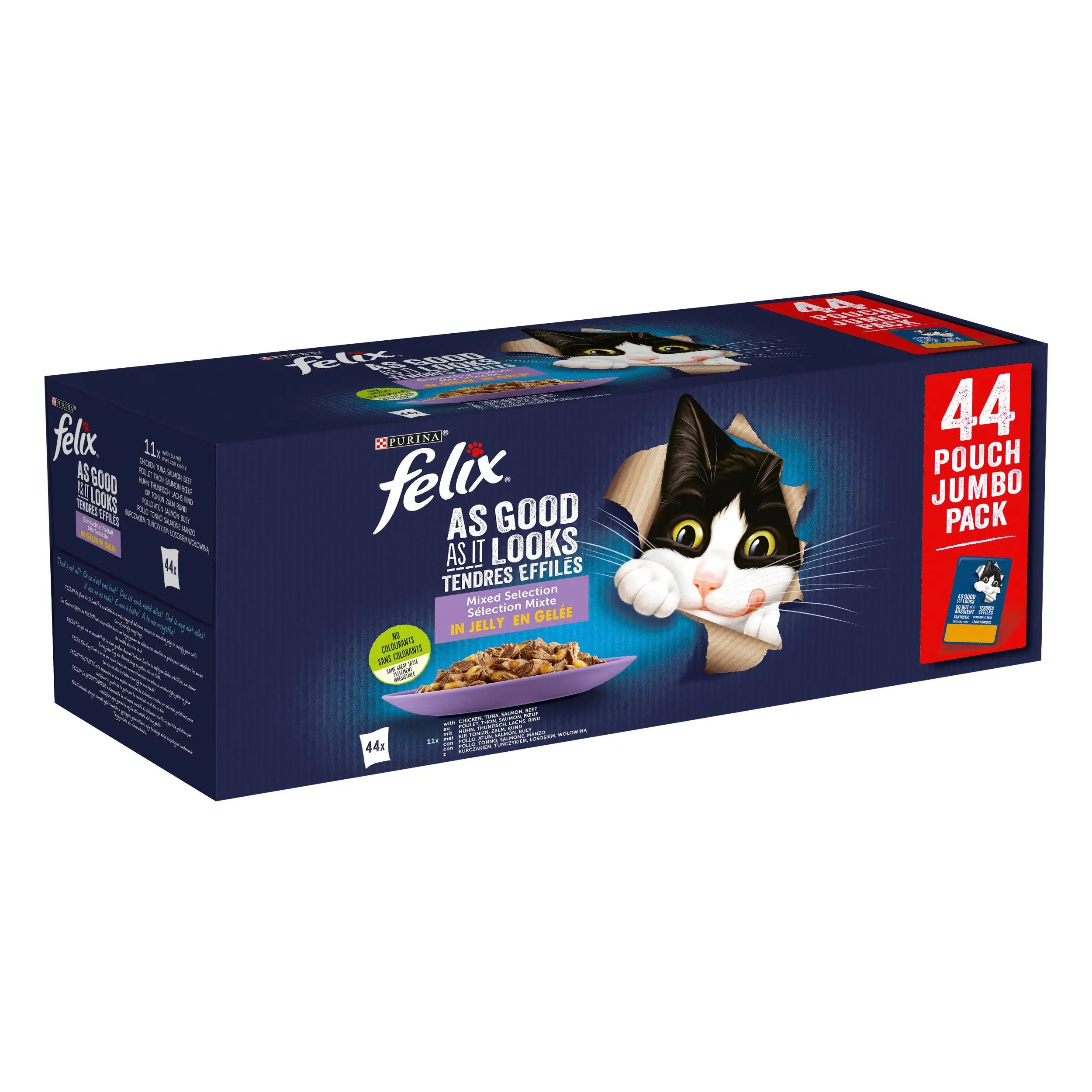 Felix Fantastic Selección de Sabores En Gelatina Pack 44X85 g FELIX