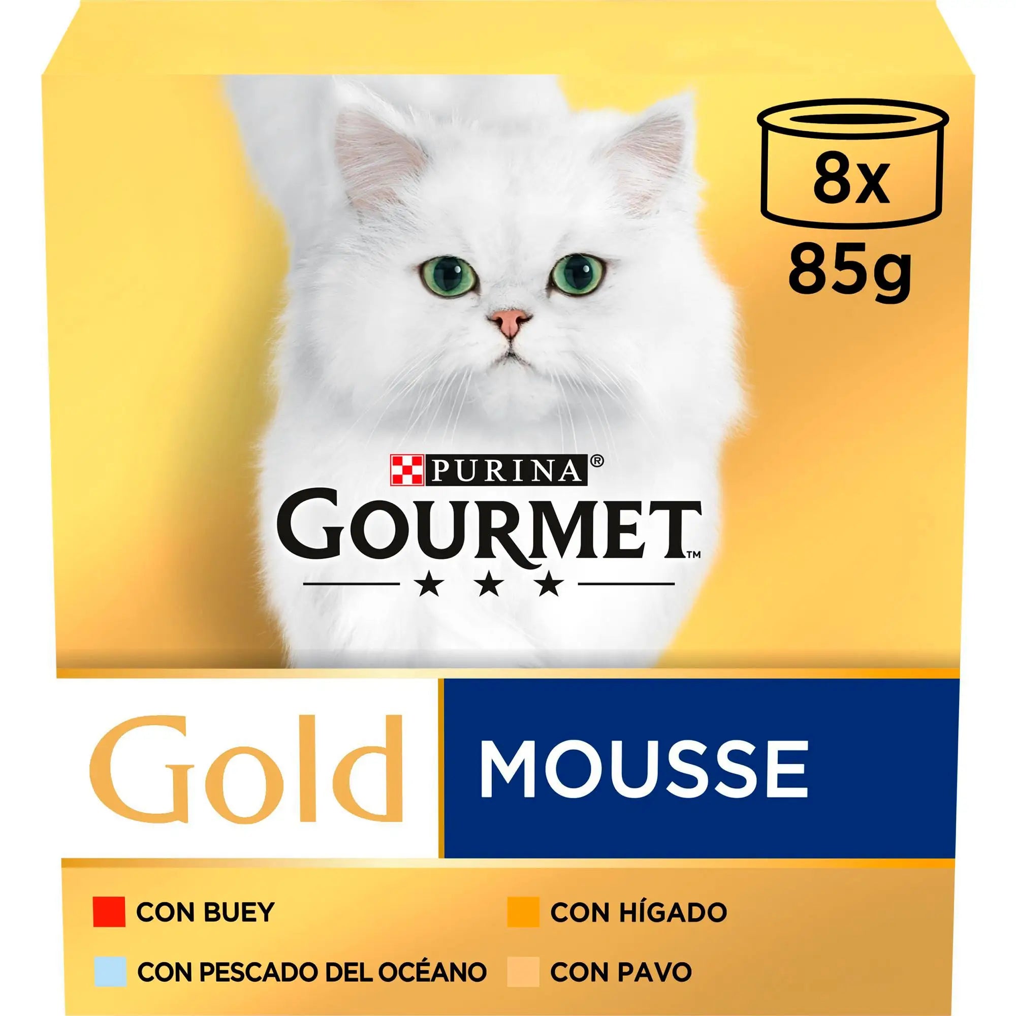 Gourmet Gold Mousse Pack Surtido 8x85 g PURINA
