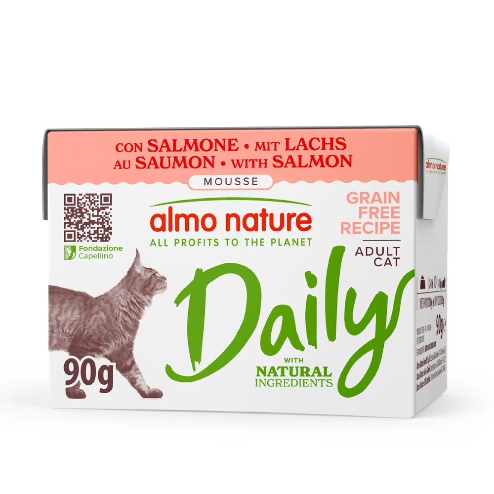 Almo Nature Daily Salmón Brick Comida Húmeda para Gatos ALMO NATURE Mascotas-Ávila