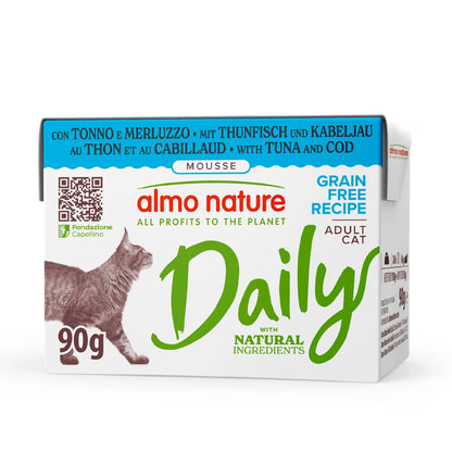 Almo Nature Daily Atún y Bacalao Brick Comida Húmeda para Gatos ALMO NATURE Mascotas-Ávila