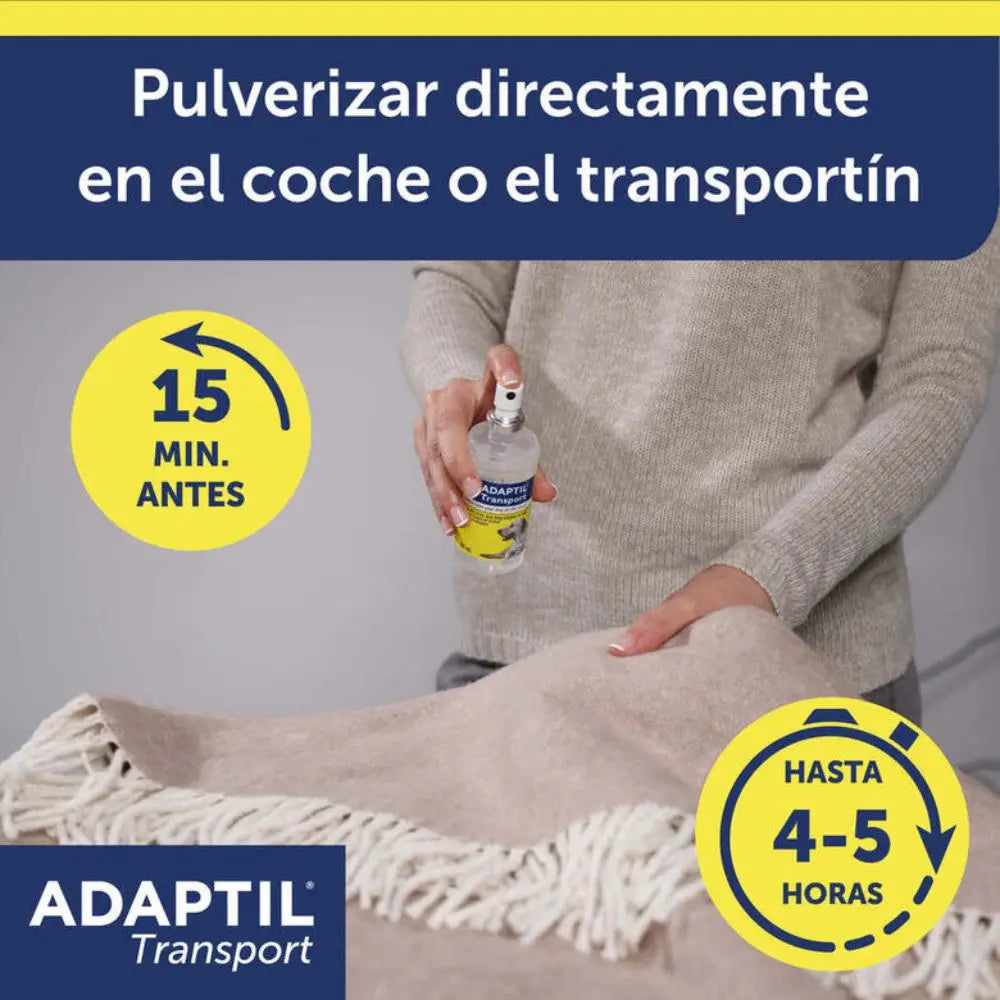 Adaptil Transport Spray Antiestrés para Perros 60 ml - Viajes, Transporte, Veterinario ADAPTIL
