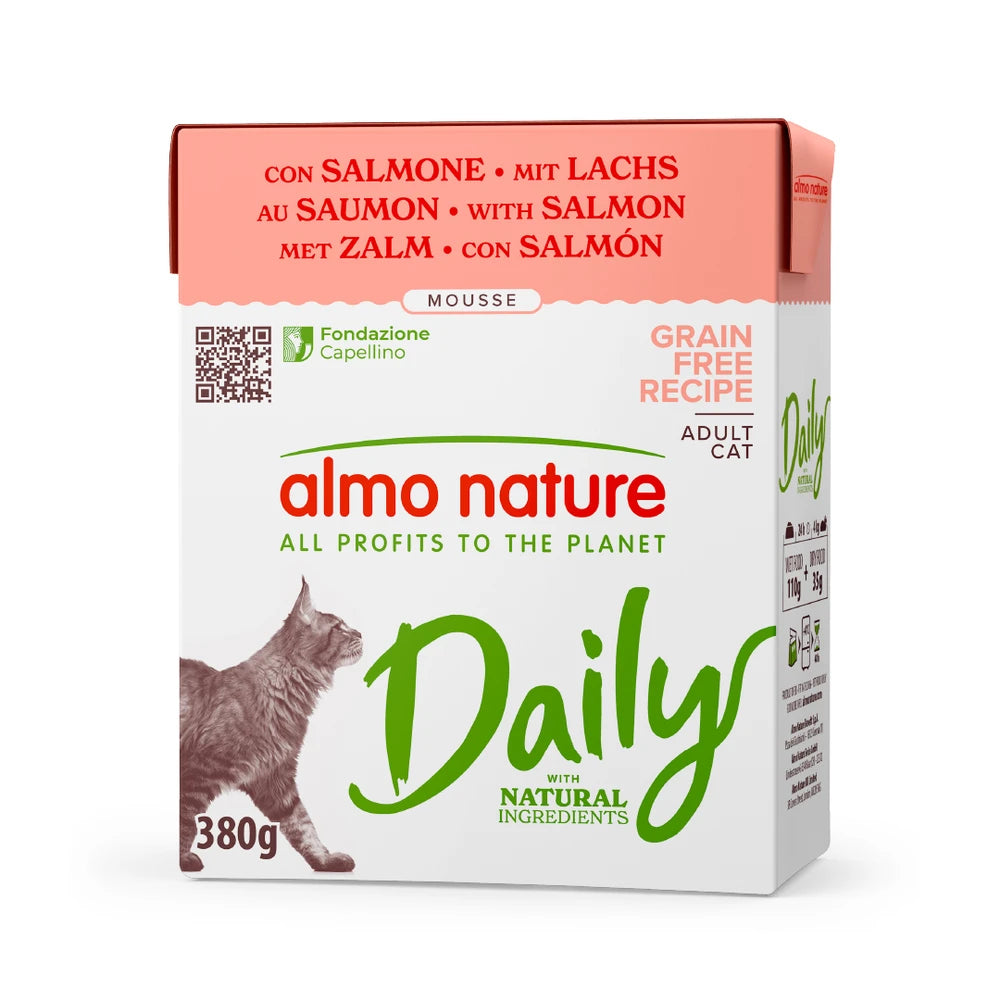 Almo Nature Daily Salmón Brick Comida Húmeda para Gatos ALMO NATURE Mascotas-Ávila
