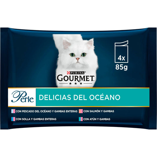 Gourmet Perle Pescado Oceánico Salsa Pack 4X85 g PURINA
