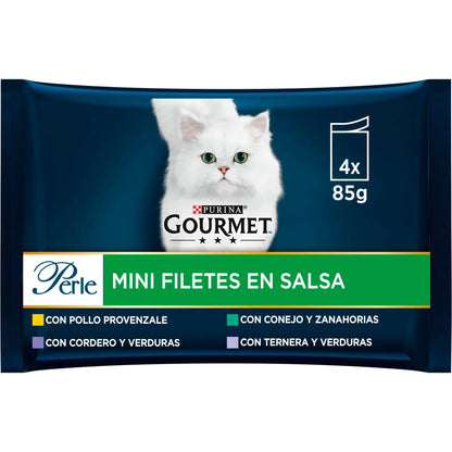 Gourmet Perle Filetes Salsa Verde Pack 4X85 g PURINA