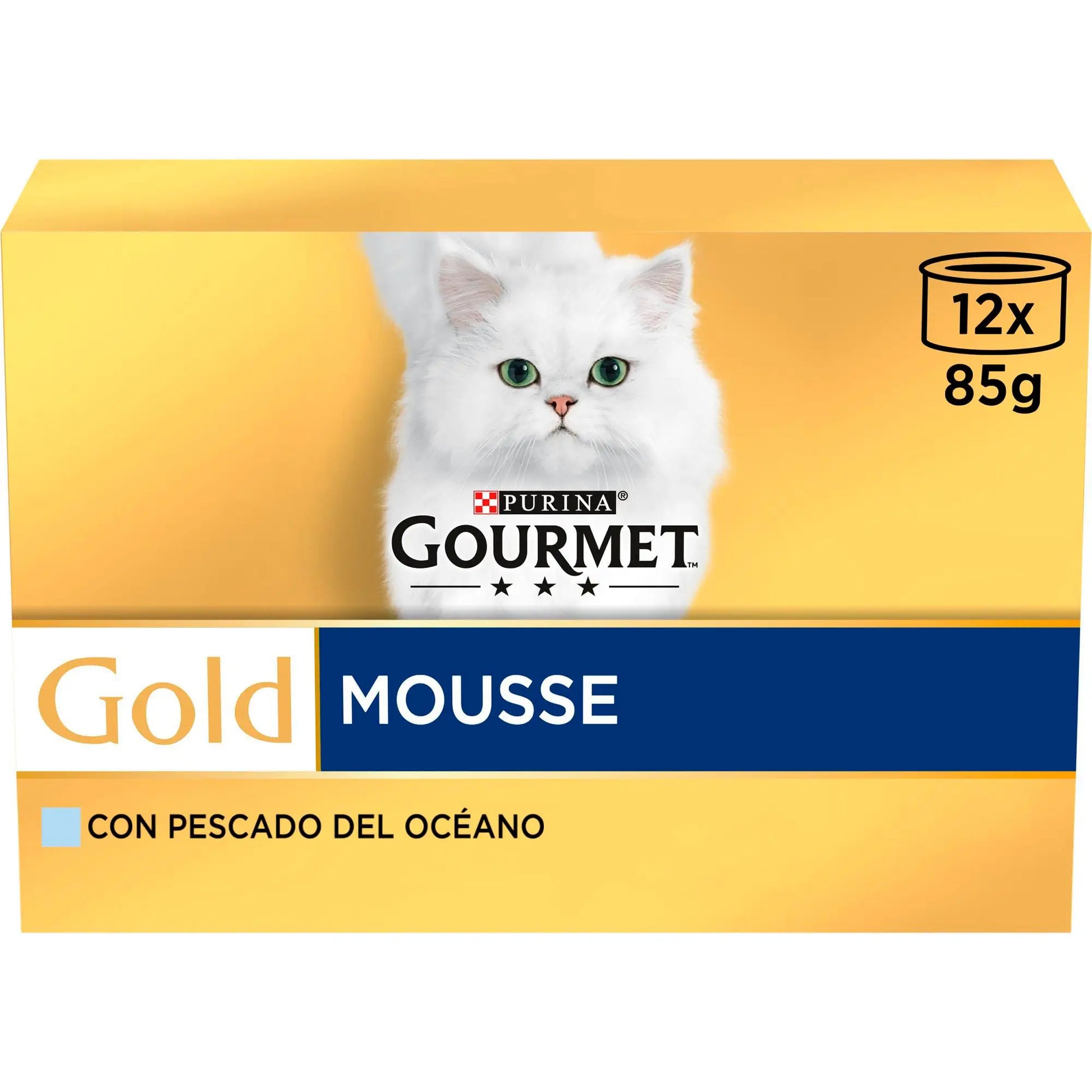 Gourmet Gold Mousse Pescado Océano Pack 12x85 g PURINA