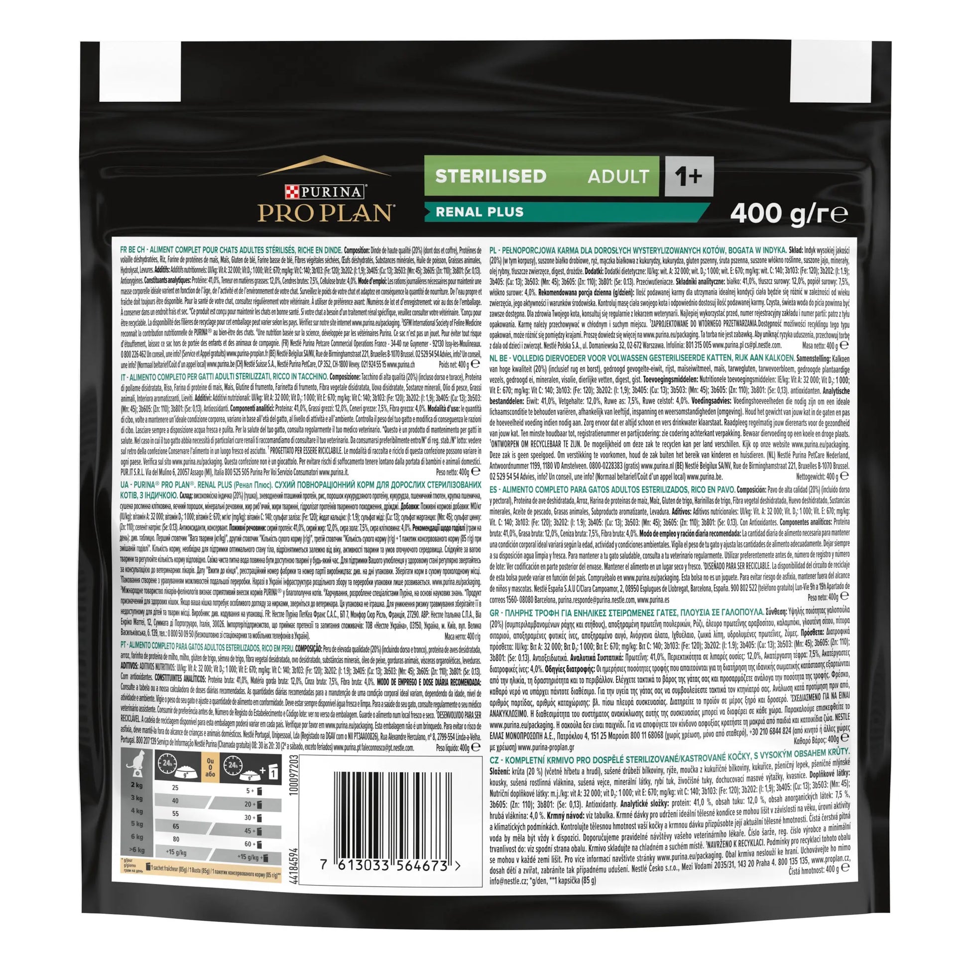 Pro Plan Cat Sterilised Adult Renal+ Pavo Pienso para Gatos Esterilizados PURINA