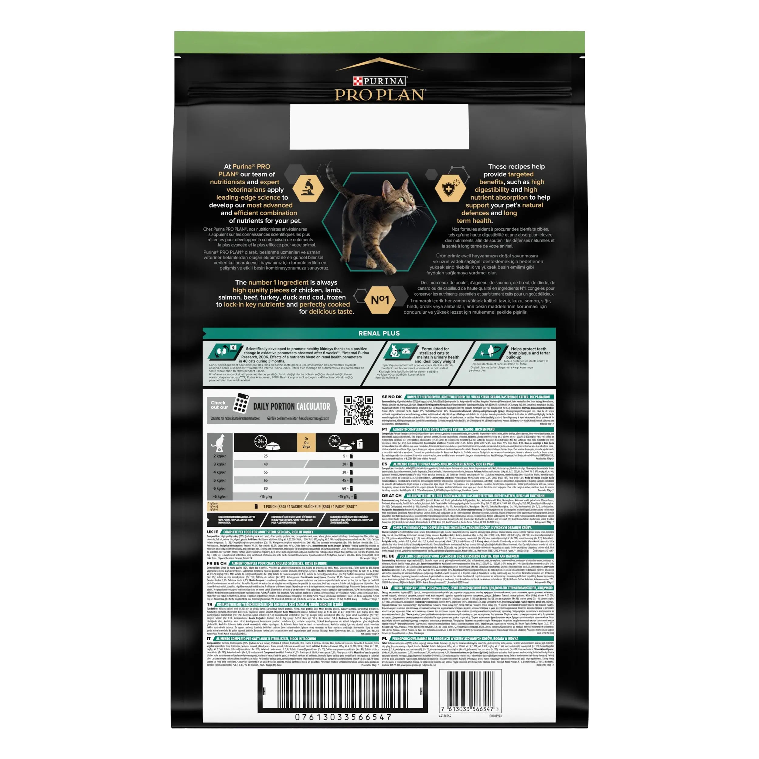 Pro Plan Cat Sterilized Adult Renal+ Pavo 10 kg PURINA