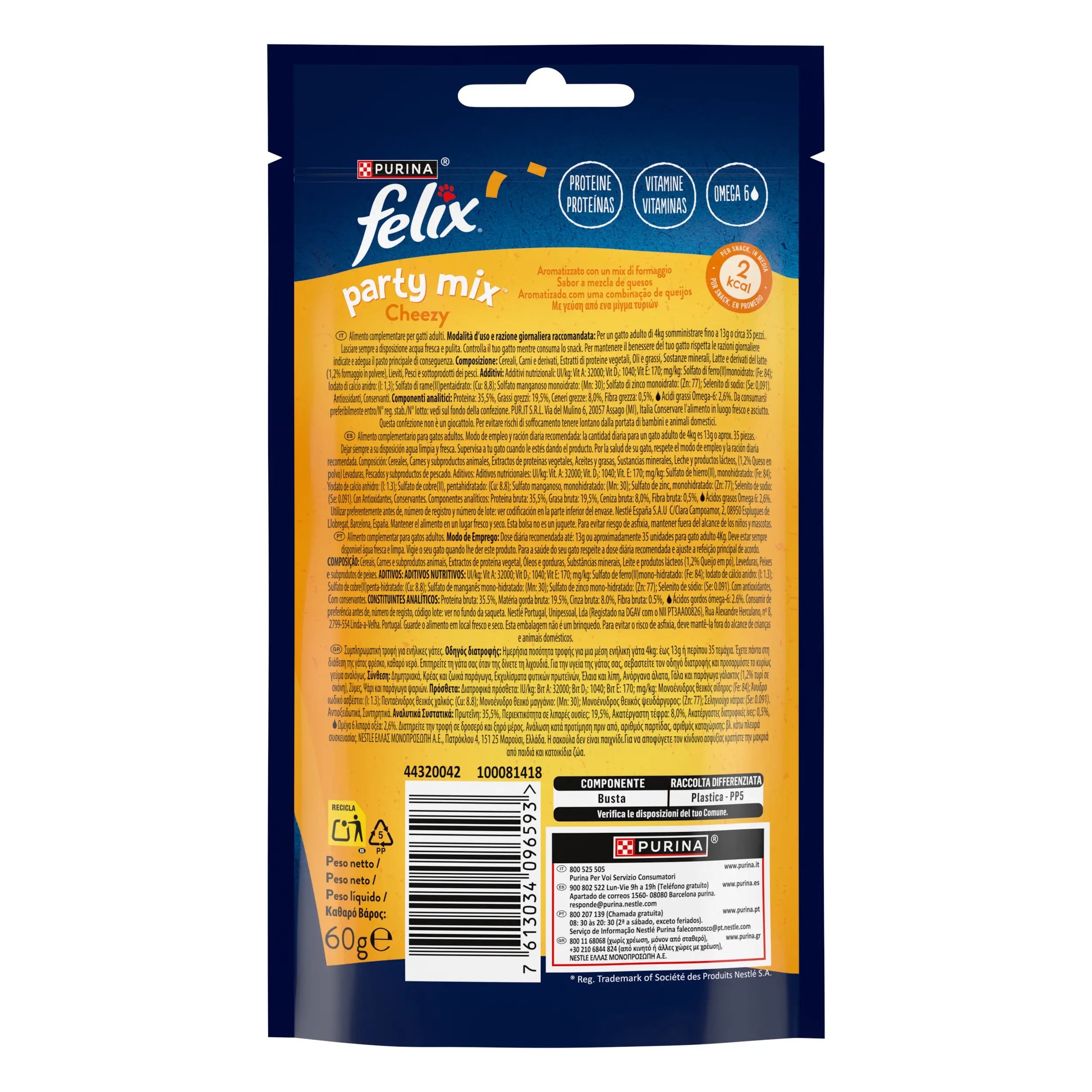 Felix Party Mix Cheezy Mix 60 g FELIX
