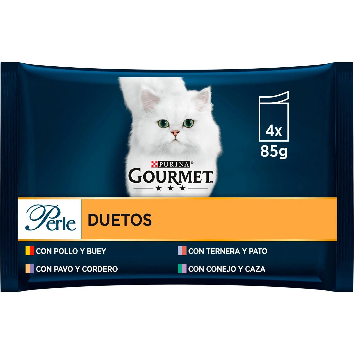 Gourmet Perle Duo En Salsa Pack 4X85 g PURINA
