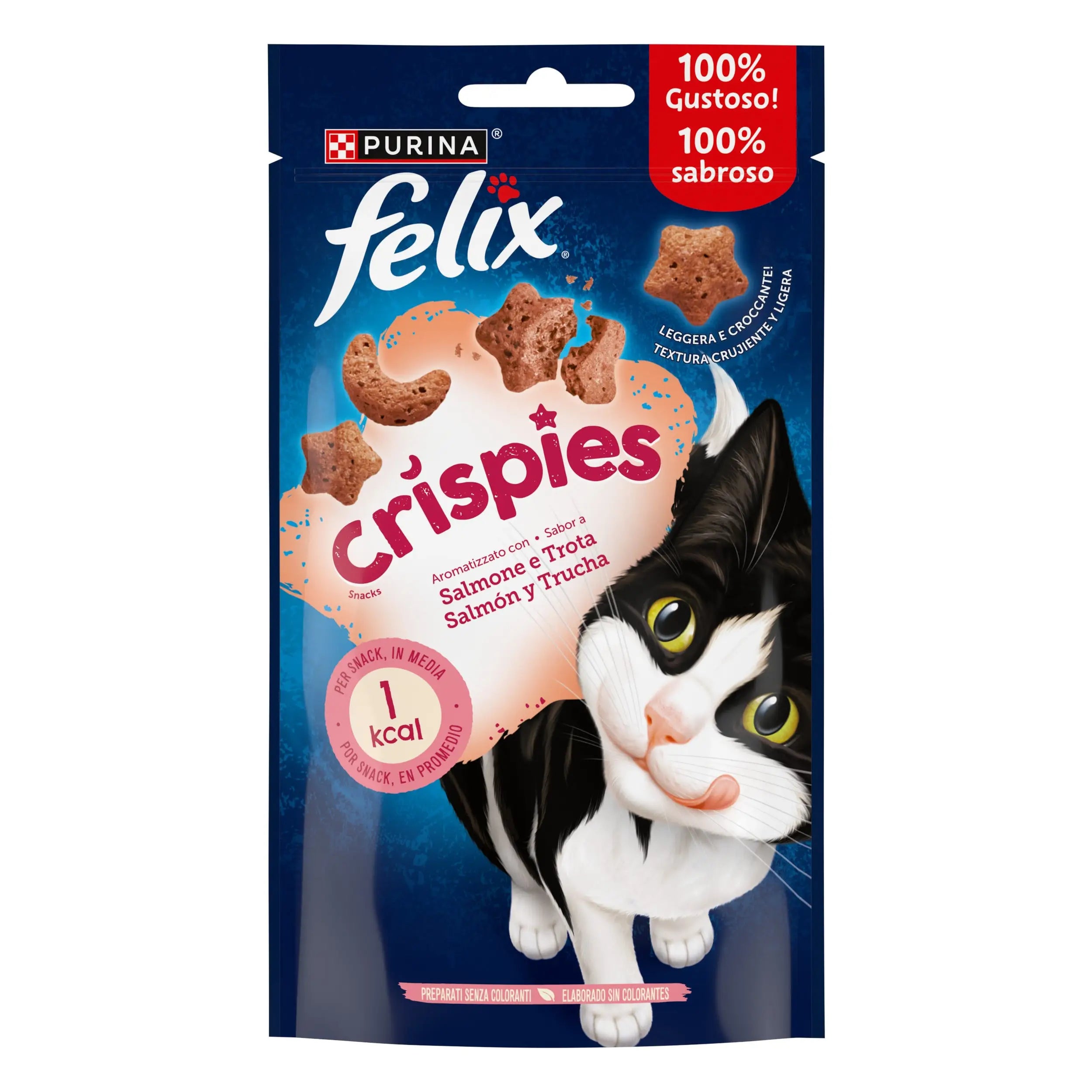 Felix Crispies Salmón y Trucha 45 g FELIX