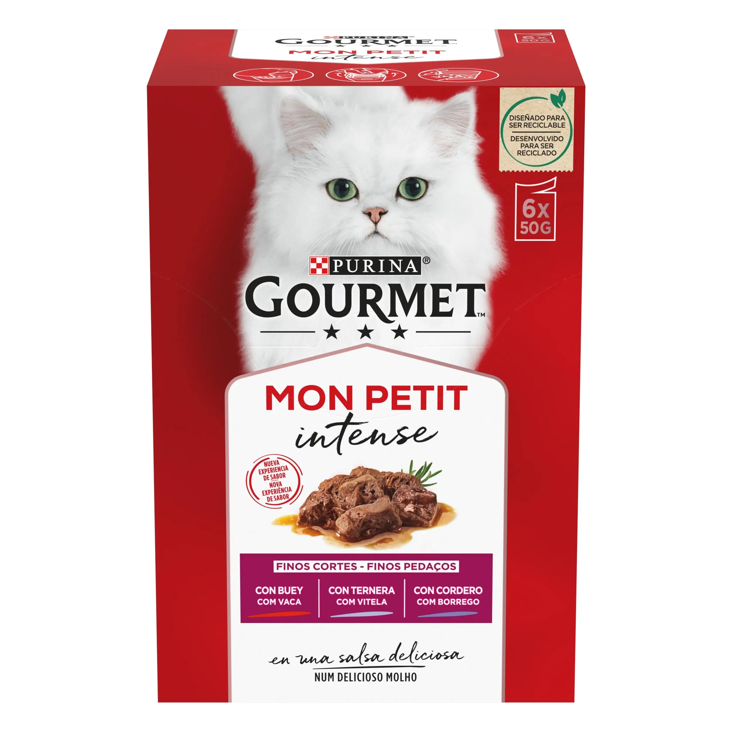 Gourmet Mon Petit Carnes Pack 6X50 g PURINA