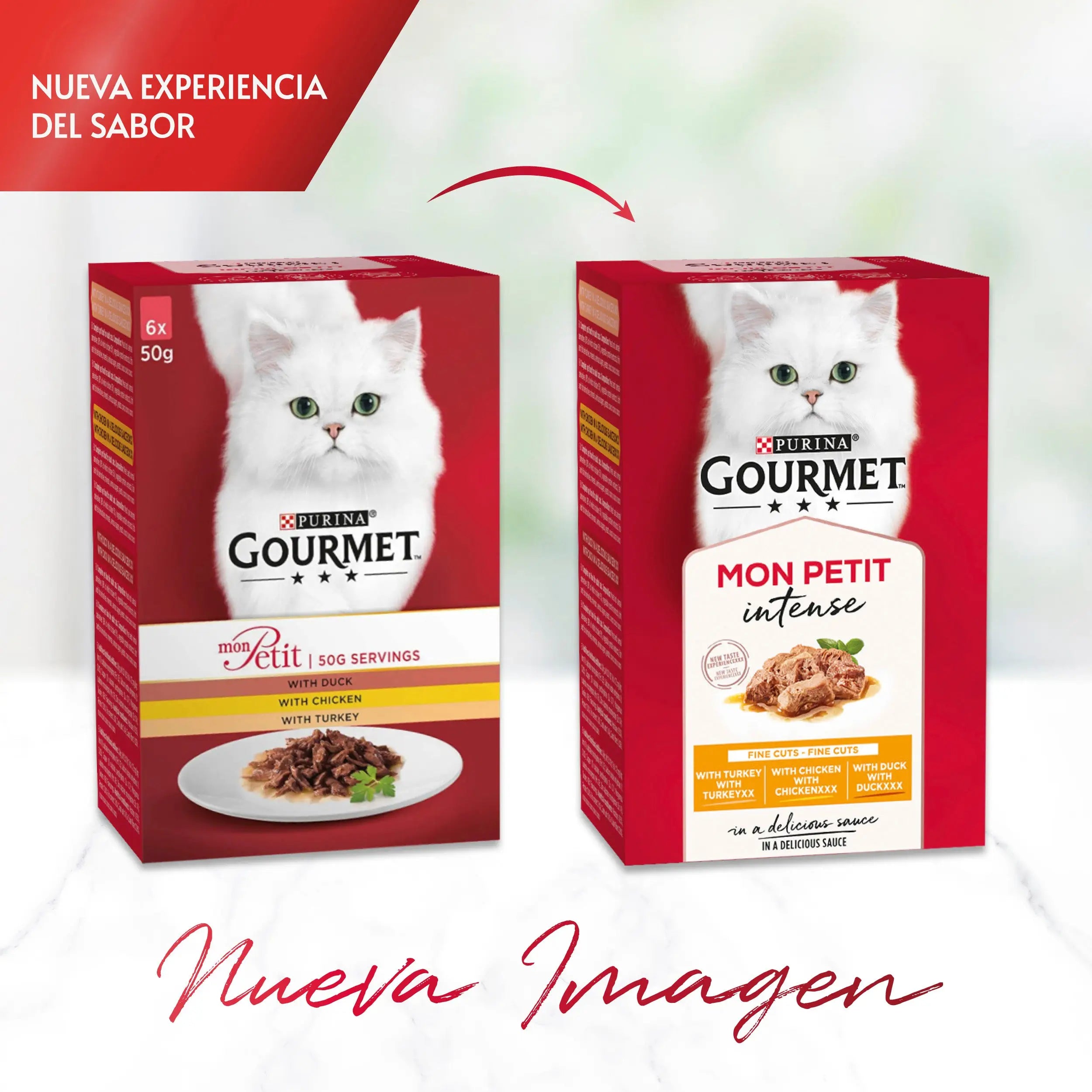 Gourmet Mon Petit Atún, Salmón y Trucha Pack 6x50 g PURINA