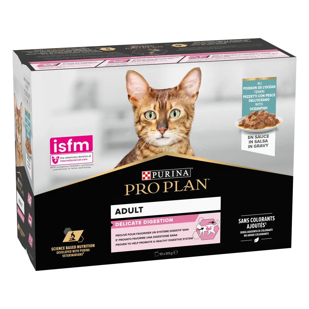 Pro Plan Cat Sobre Delicate Pescado Pack 10x85 g PURINA