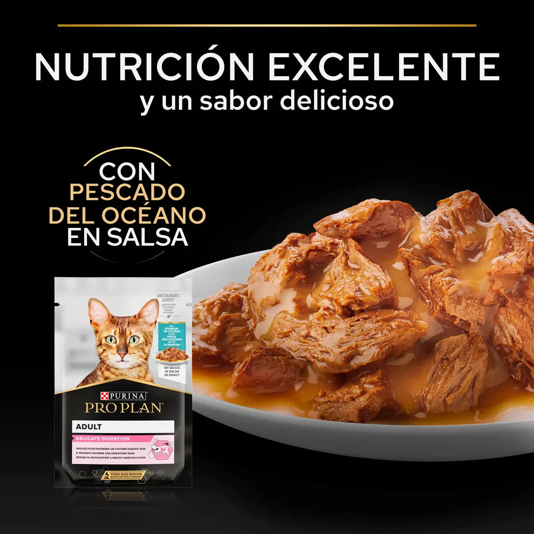 Pro Plan Cat Sobre Delicate Pescado Pack 10x85 g PURINA