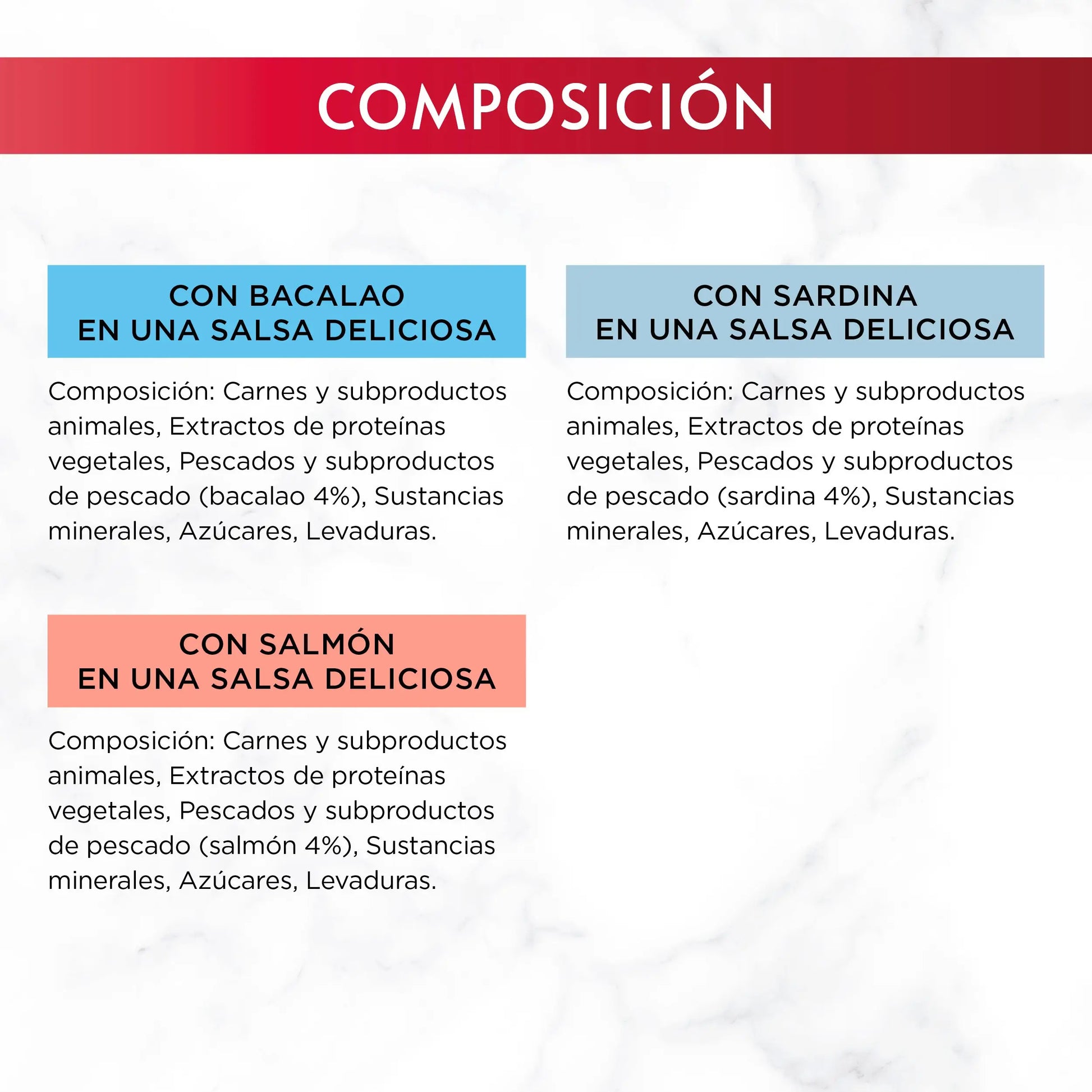 Gourmet Mon Petit Bacalao, Sardina y Salmón Pack 6X50 g PURINA