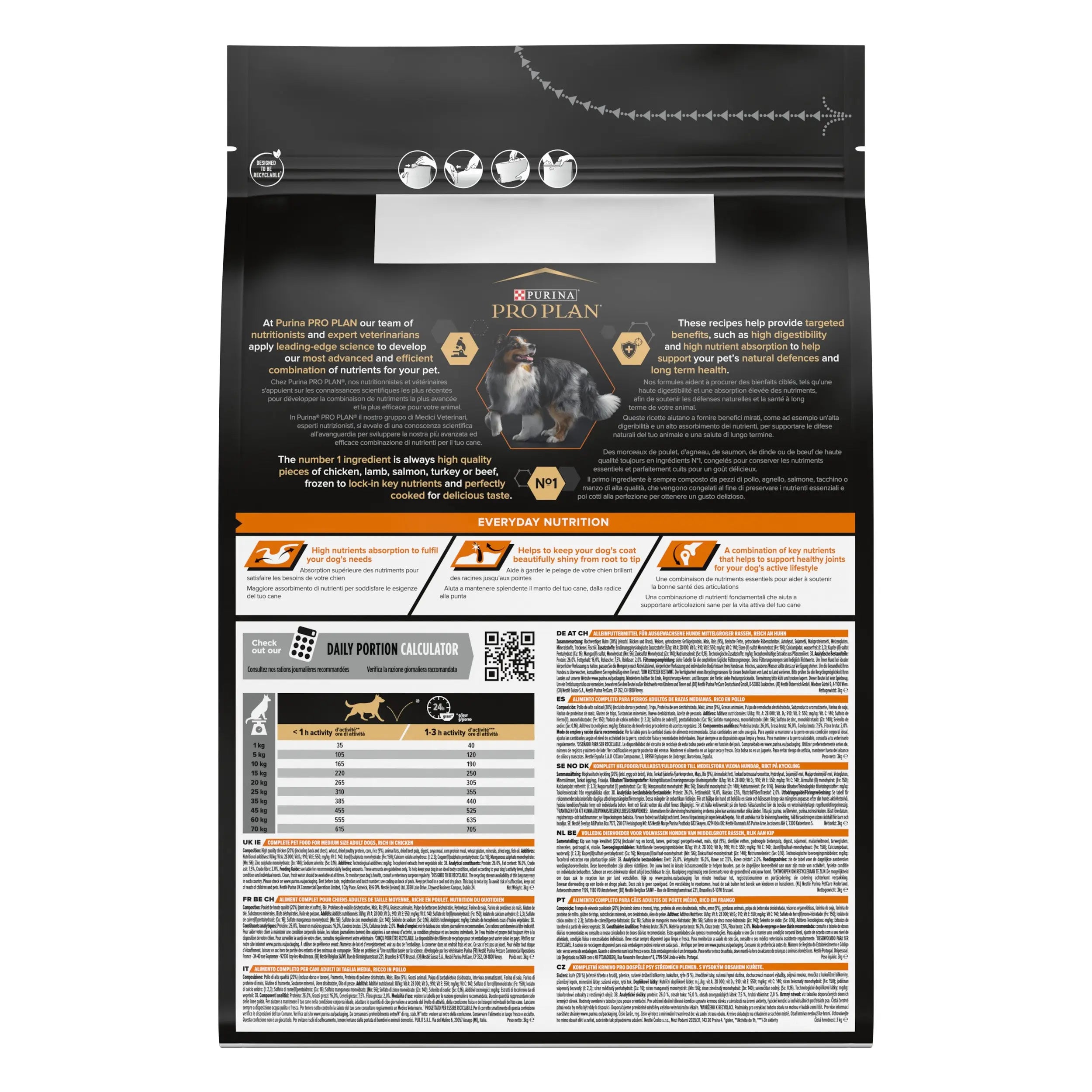 Pro Plan Dog Medium Adult Pollo 3 kg PURINA