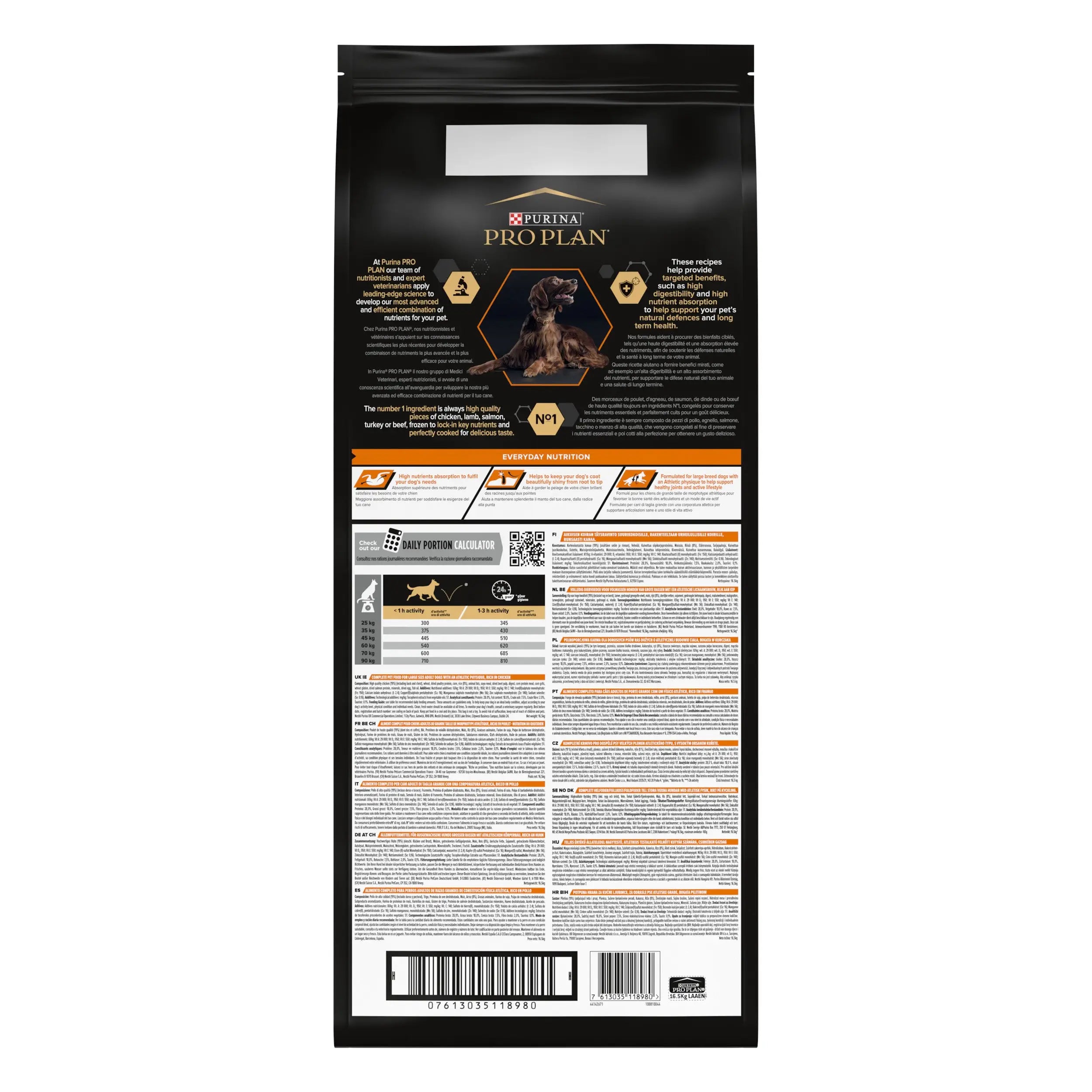 Pro Plan Dog Large Athletic Adult Pollo 14 kg+2,5 kg gratis PURINA