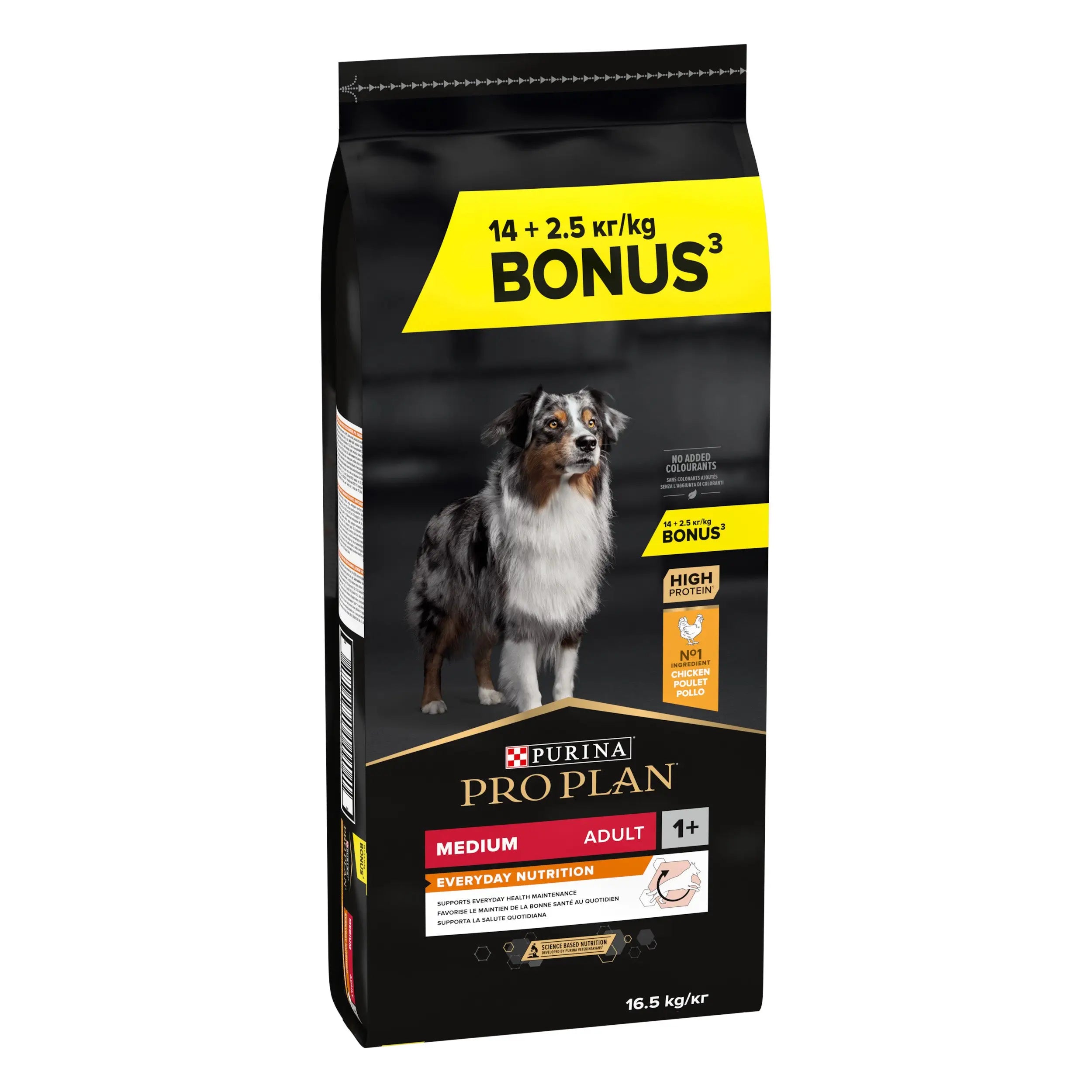 Pro Plan Dog Medium Adult Pollo 14 kg+2,5 kg gratis PURINA