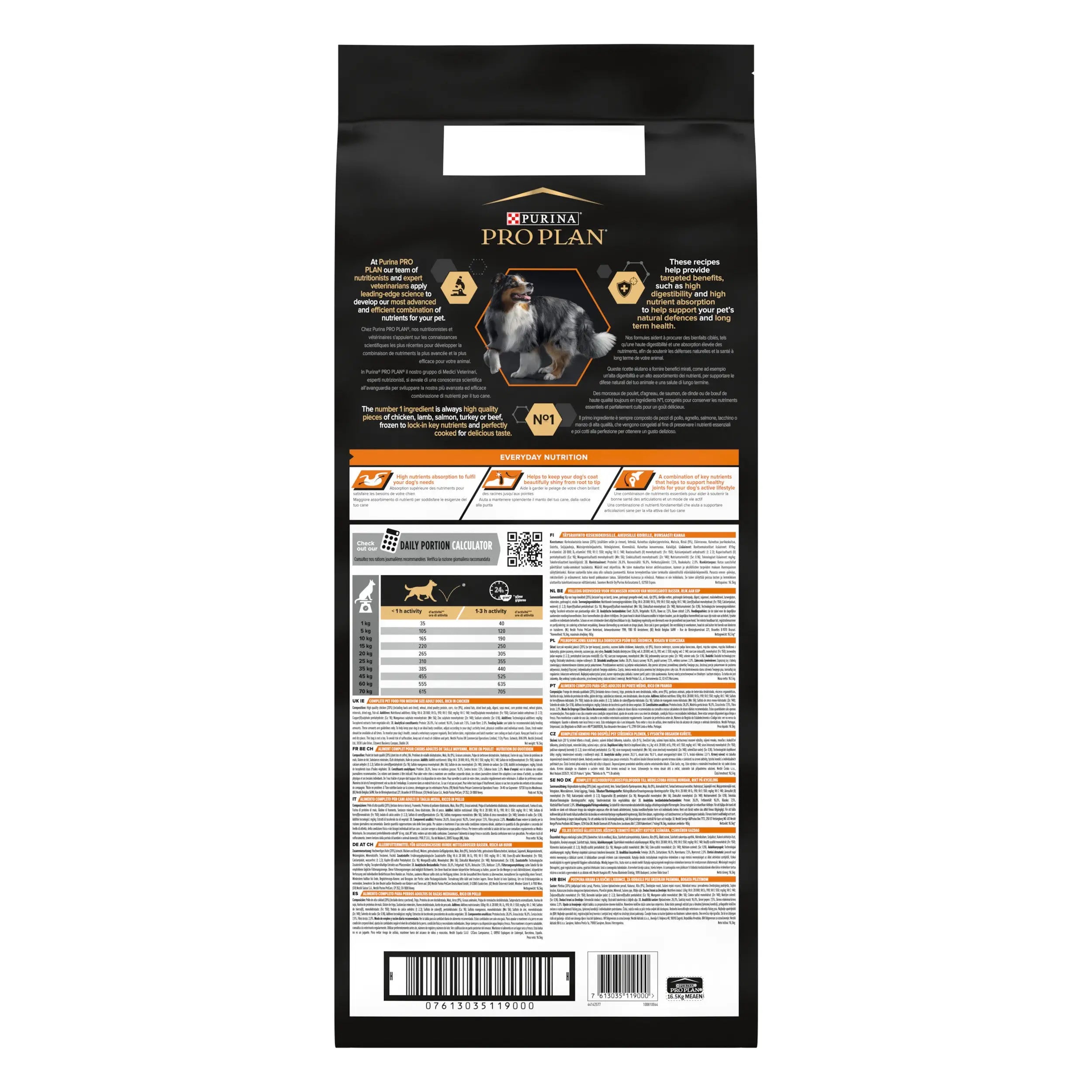 Pro Plan Dog Medium Adult Pollo 14 kg+2,5 kg gratis PURINA