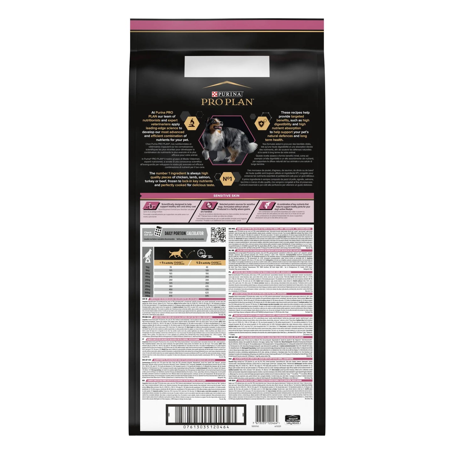 Pro Plan Dog Medium Adult Sensitive Skin Salmón 14 kg PURINA