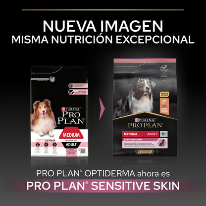 Pro Plan Dog Medium Adult Sensitive Skin Salmón 14 kg PURINA