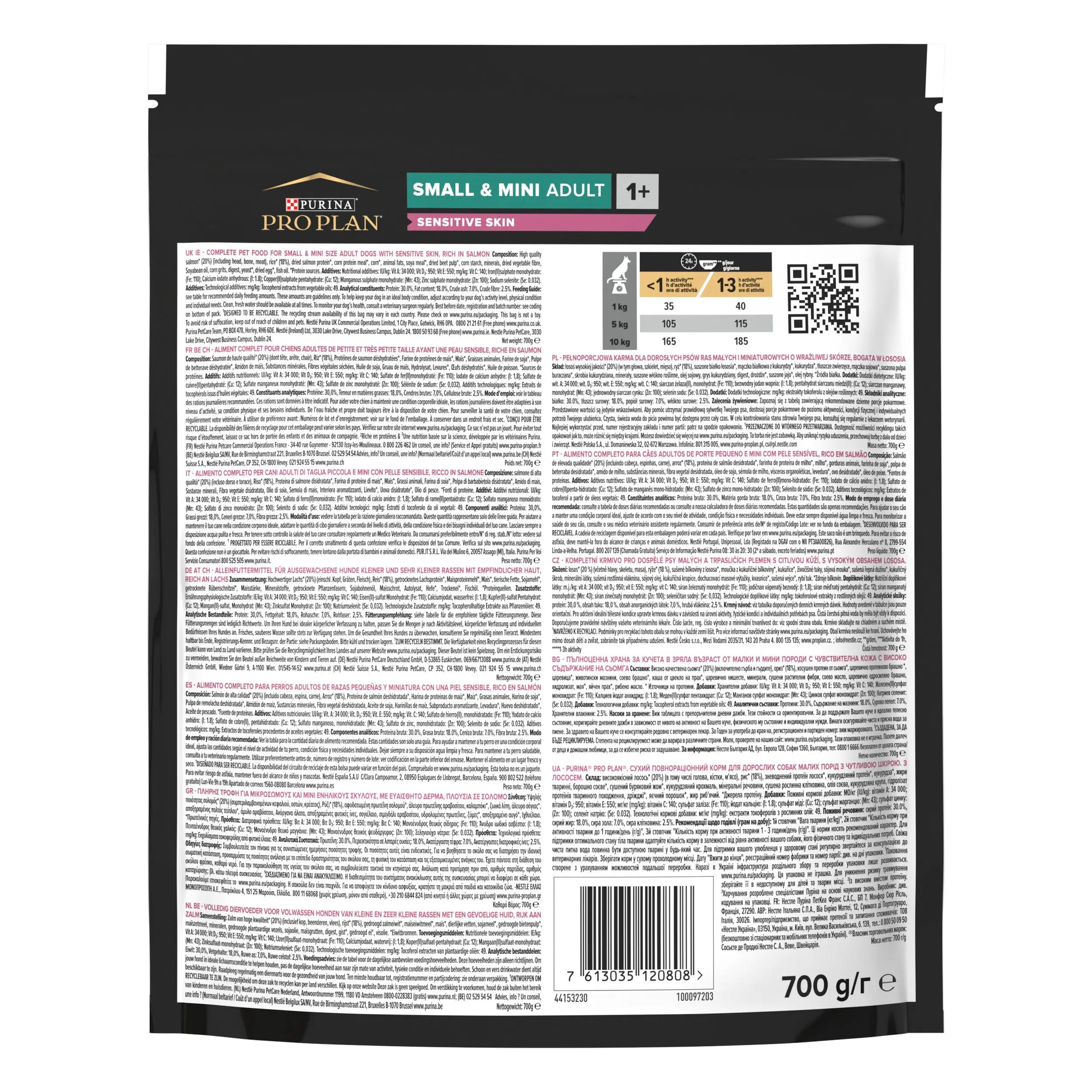 Pro Plan Dog Small & Mini Adult Skin Salmón Pienso para Perros PURINA