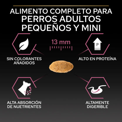 Pro Plan Dog Small & Mini Adult Skin Salmón Pienso para Perros PURINA
