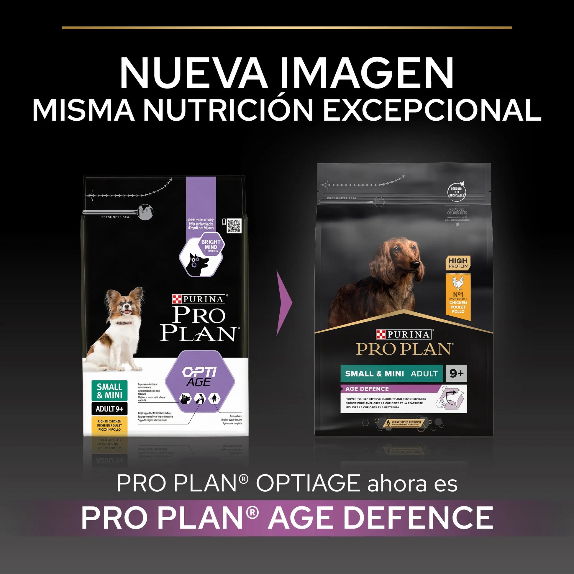 Pro Plan Dog Small Y Mini Adult Agedefen 9+ Pollo 3 kg PURINA