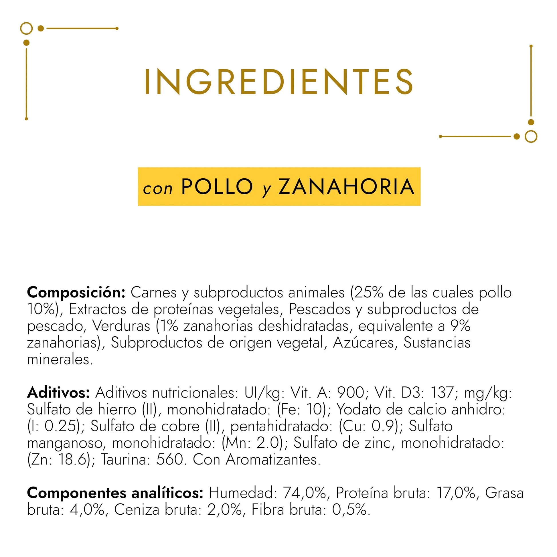 Gourmet Gold Tartalette Pollo y Zanahoria 85 g PURINA