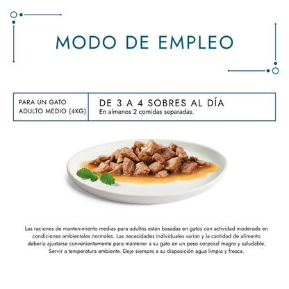 Gourmet Perle Delicias En Salsa Salmón Atún Pack 4X85 g PURINA