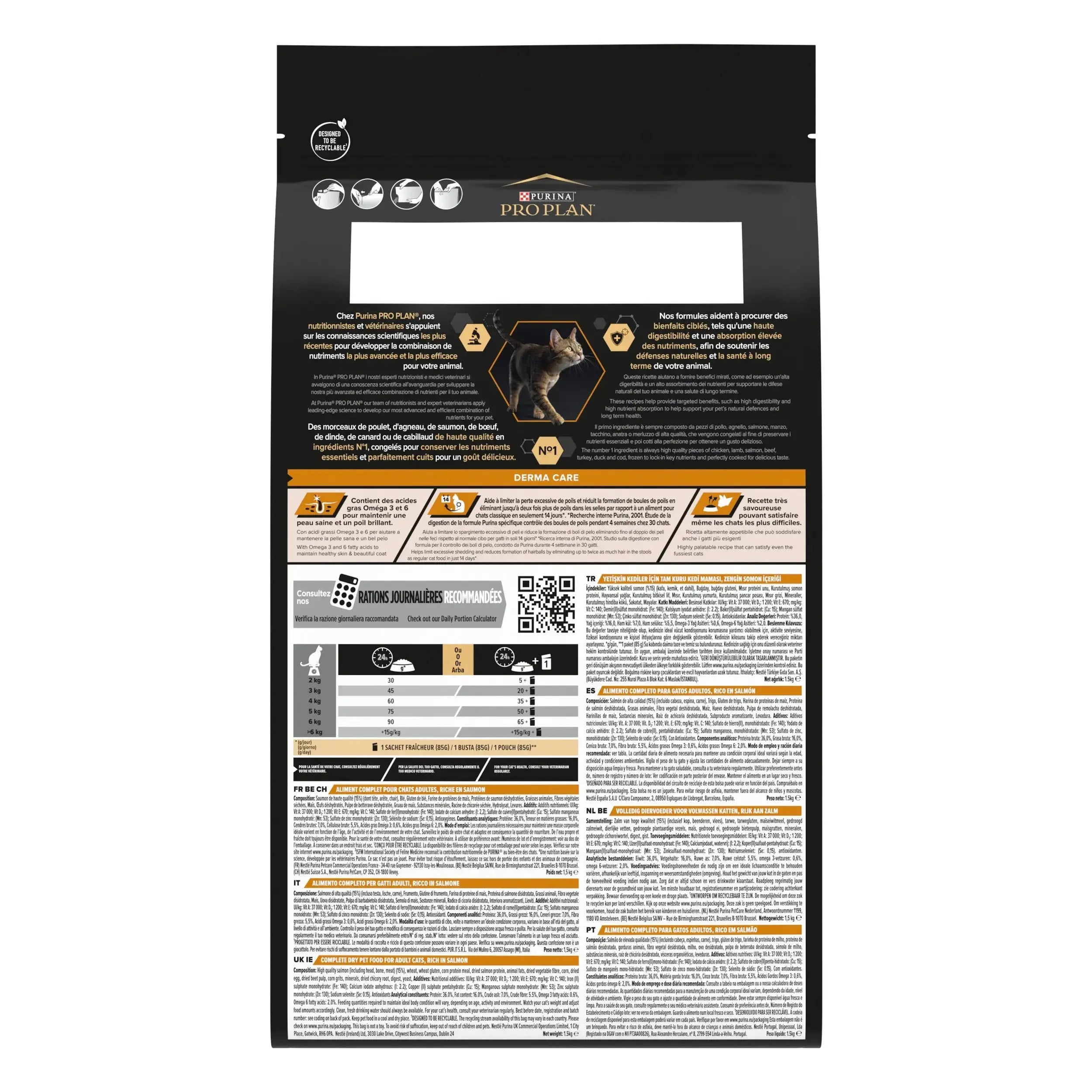 Pro Plan Cat Adult Derma Care Salmón 1,5 kg PURINA