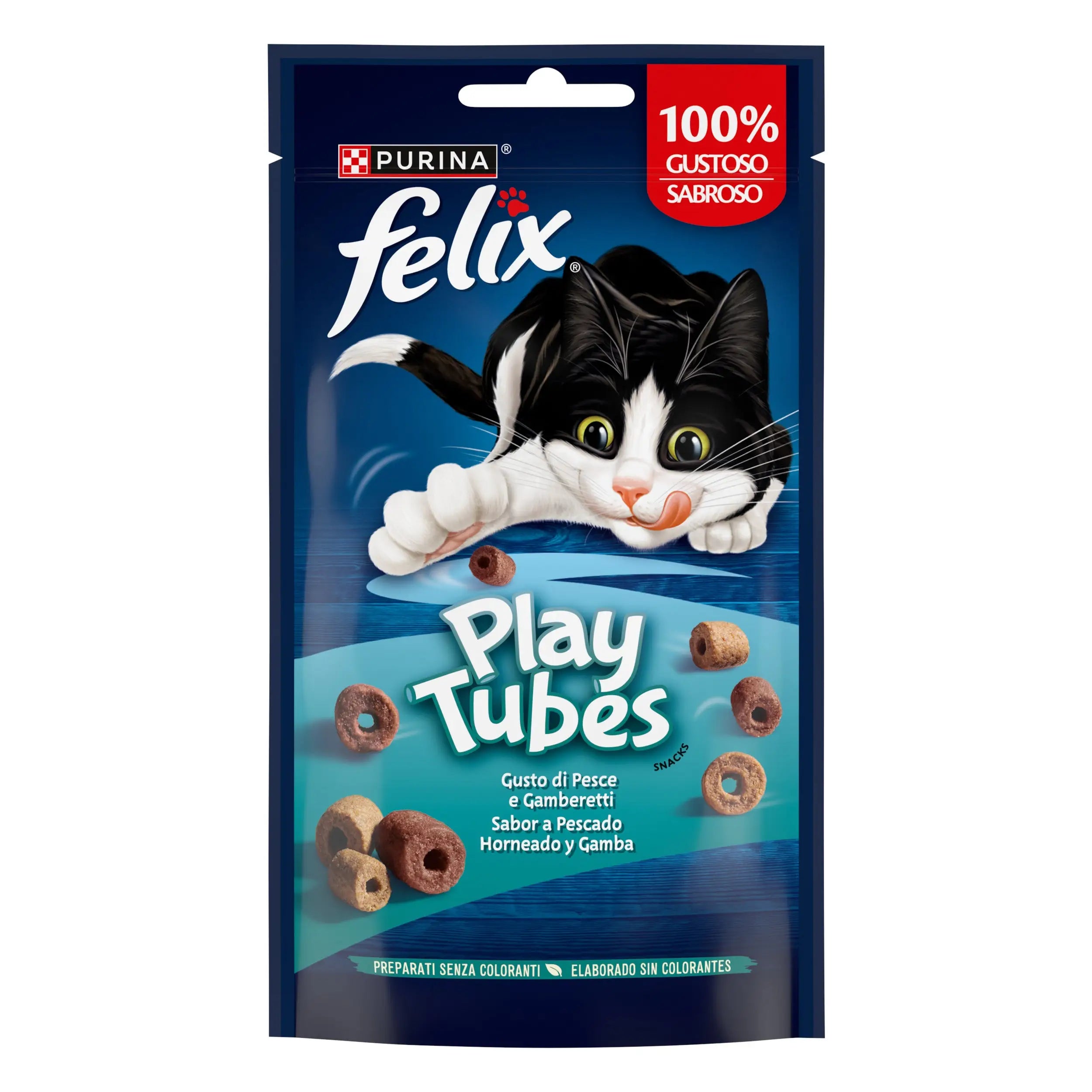 Felix Play Tubes Pescado y Gambas 50 g FELIX