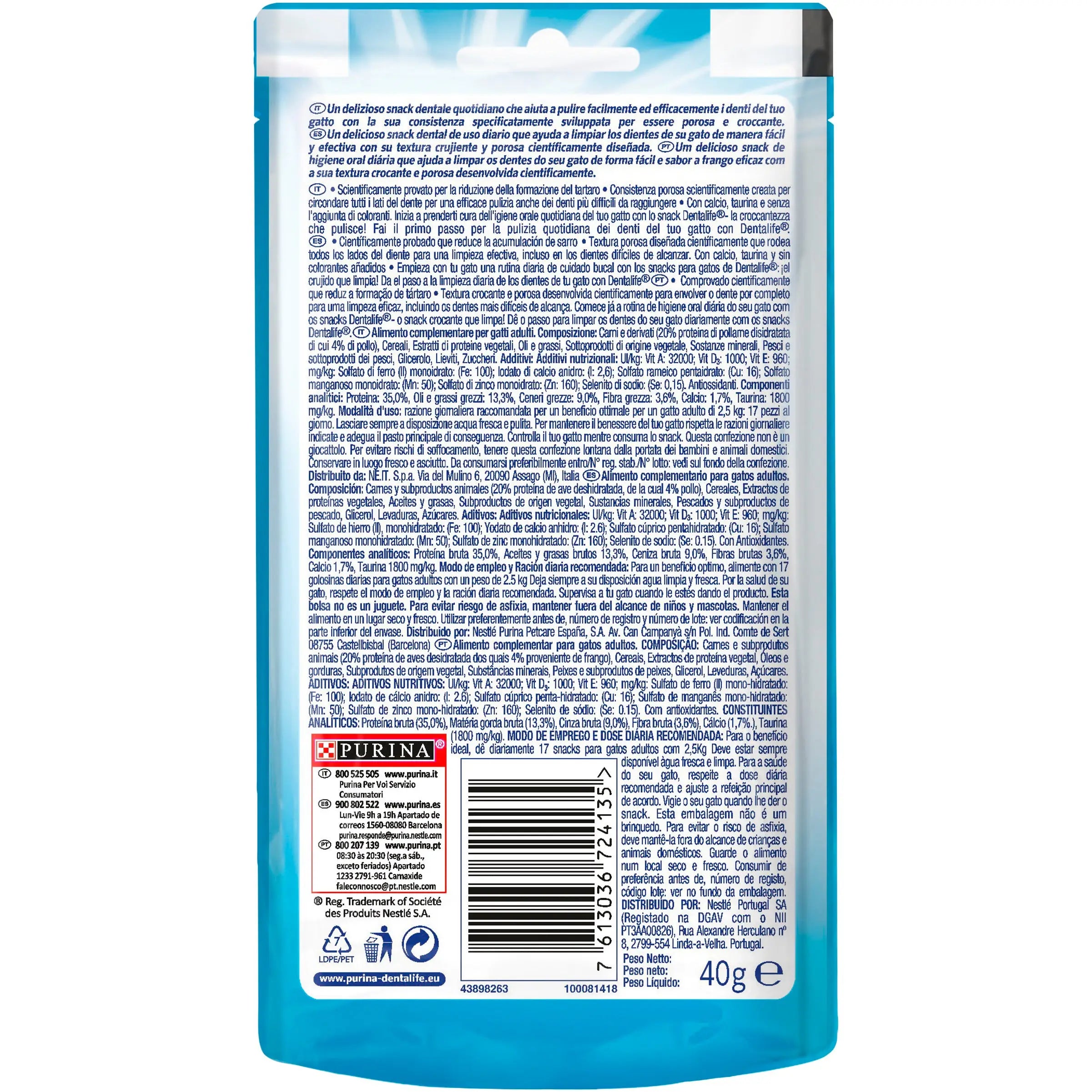 Dentalife Cat Pollo 40 g DENTALIFE