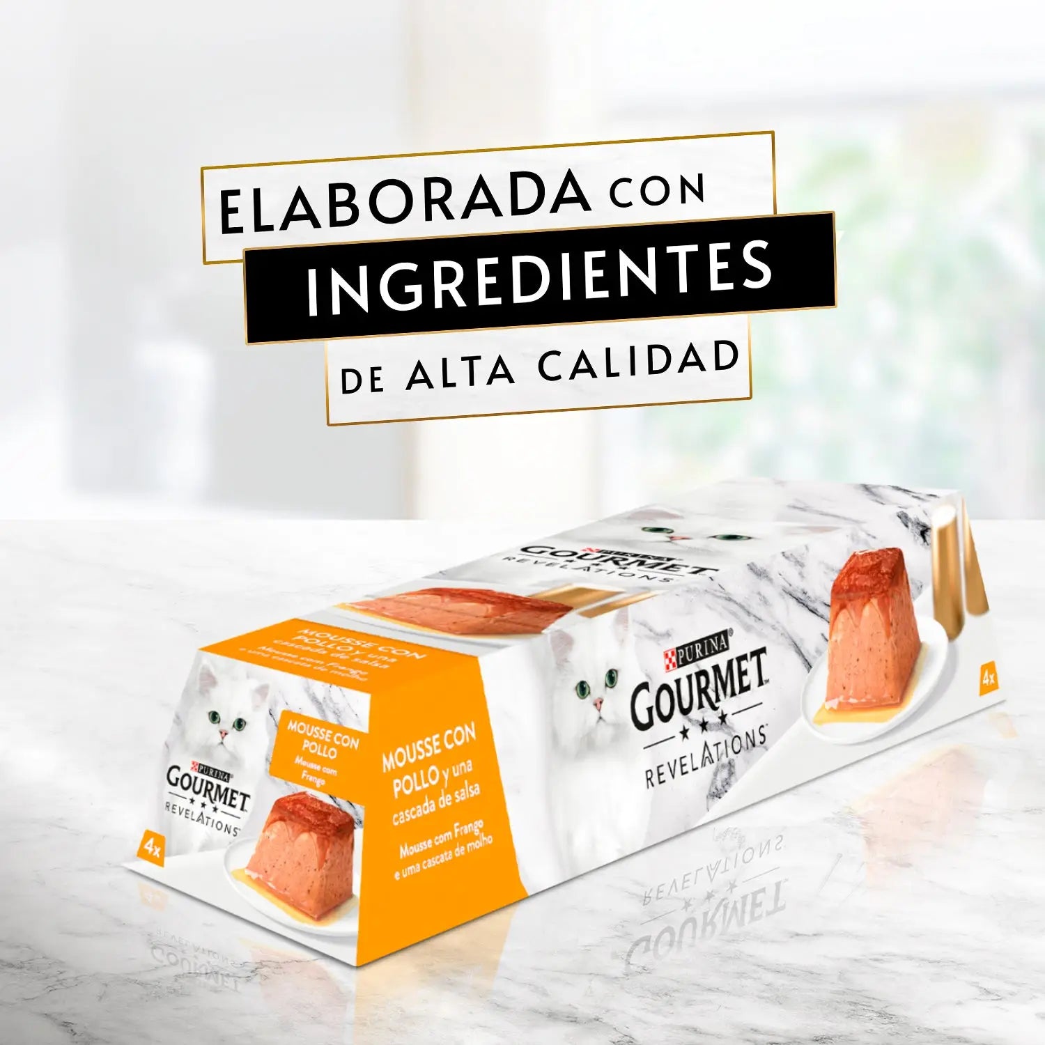 gourmet Revelations Mousse Pollo Pack 4x57 g PURINA