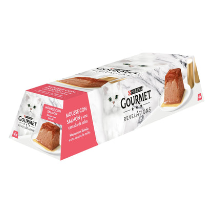 Purina Gourmet Revelations Mousse Salmón Pack 4x57 g PURINA