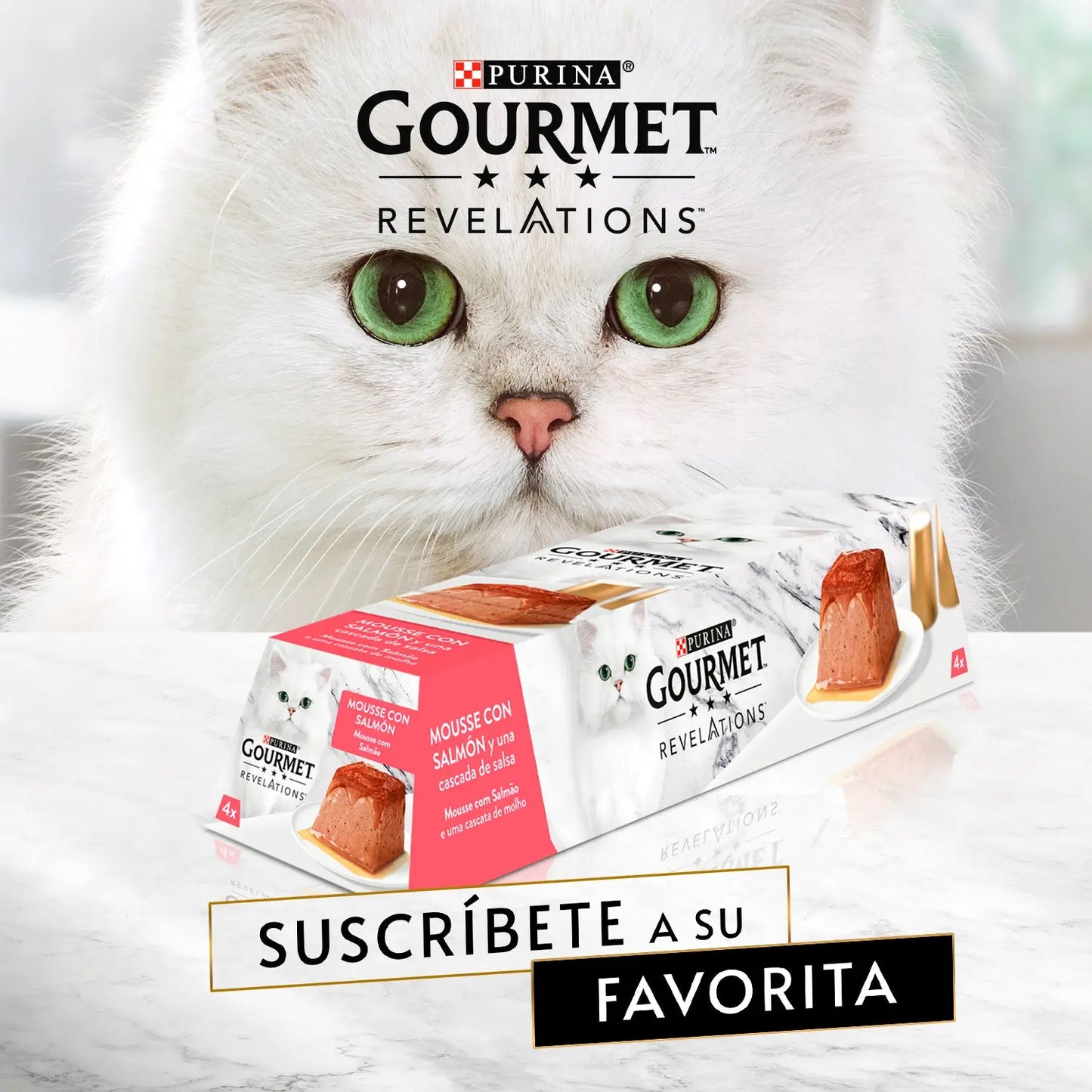 Purina Gourmet Revelations Mousse Salmón Pack 4x57 g PURINA