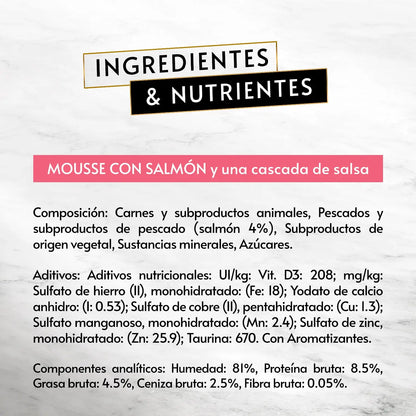 Purina Gourmet Revelations Mousse Salmón Pack 4x57 g PURINA
