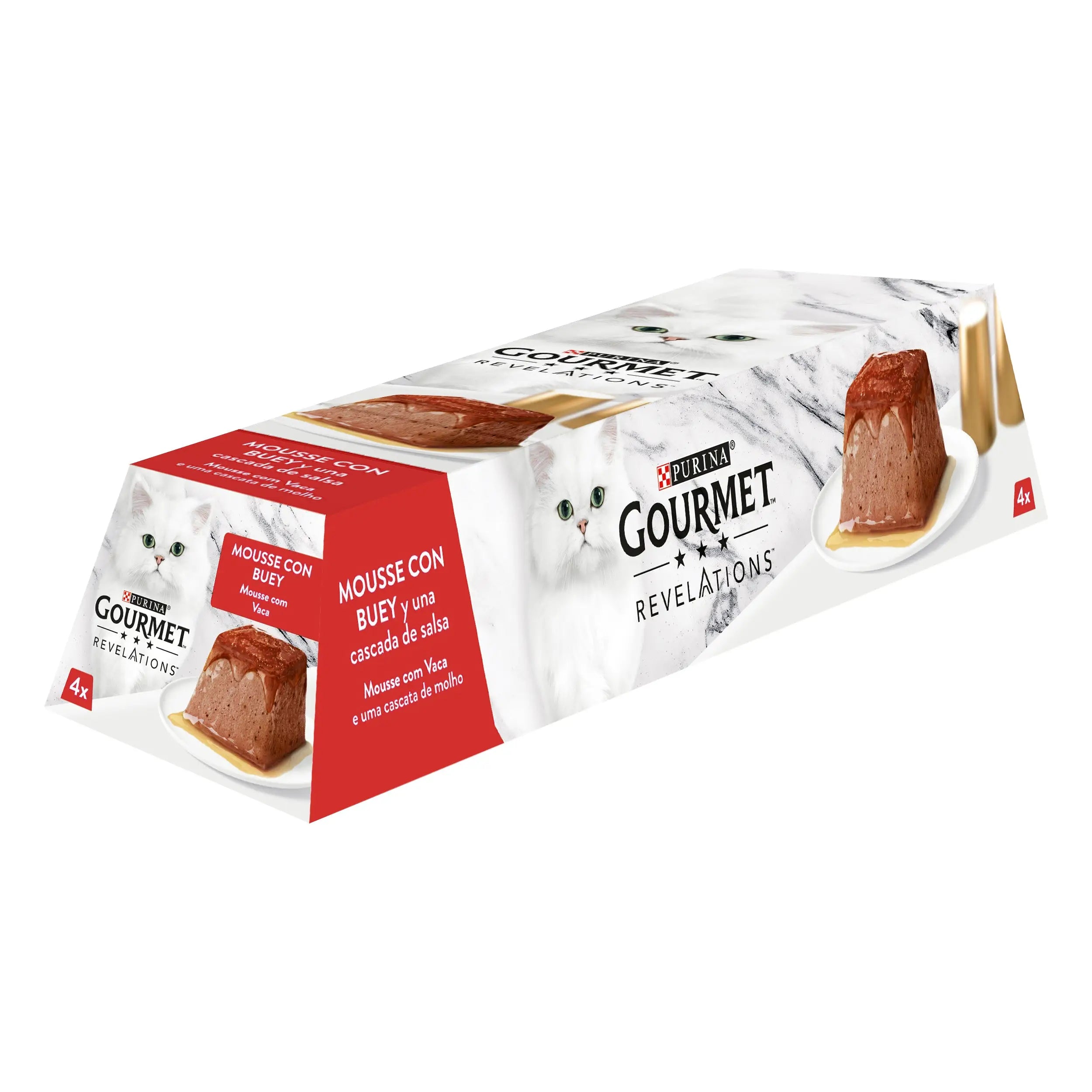 gourmet Revelations Mousse Buey Pack 4x57 g PURINA