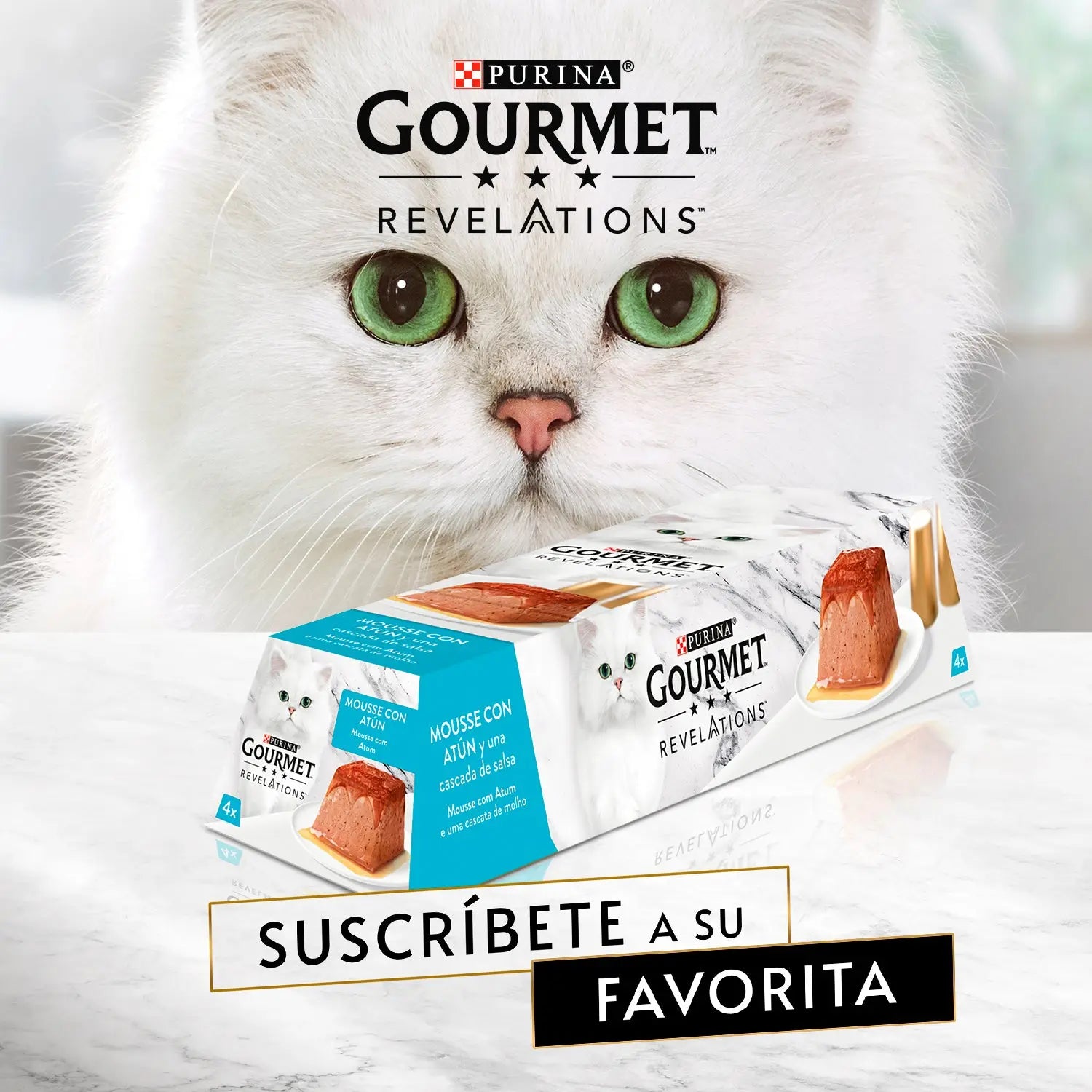 Purina Gourmet Revelations Mousse Atún Pack 4x57 g PURINA