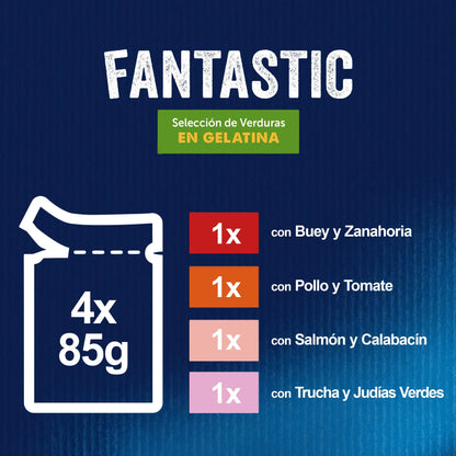 Felix Fantastic Surtido Verduras Pack 4X85 g FELIX
