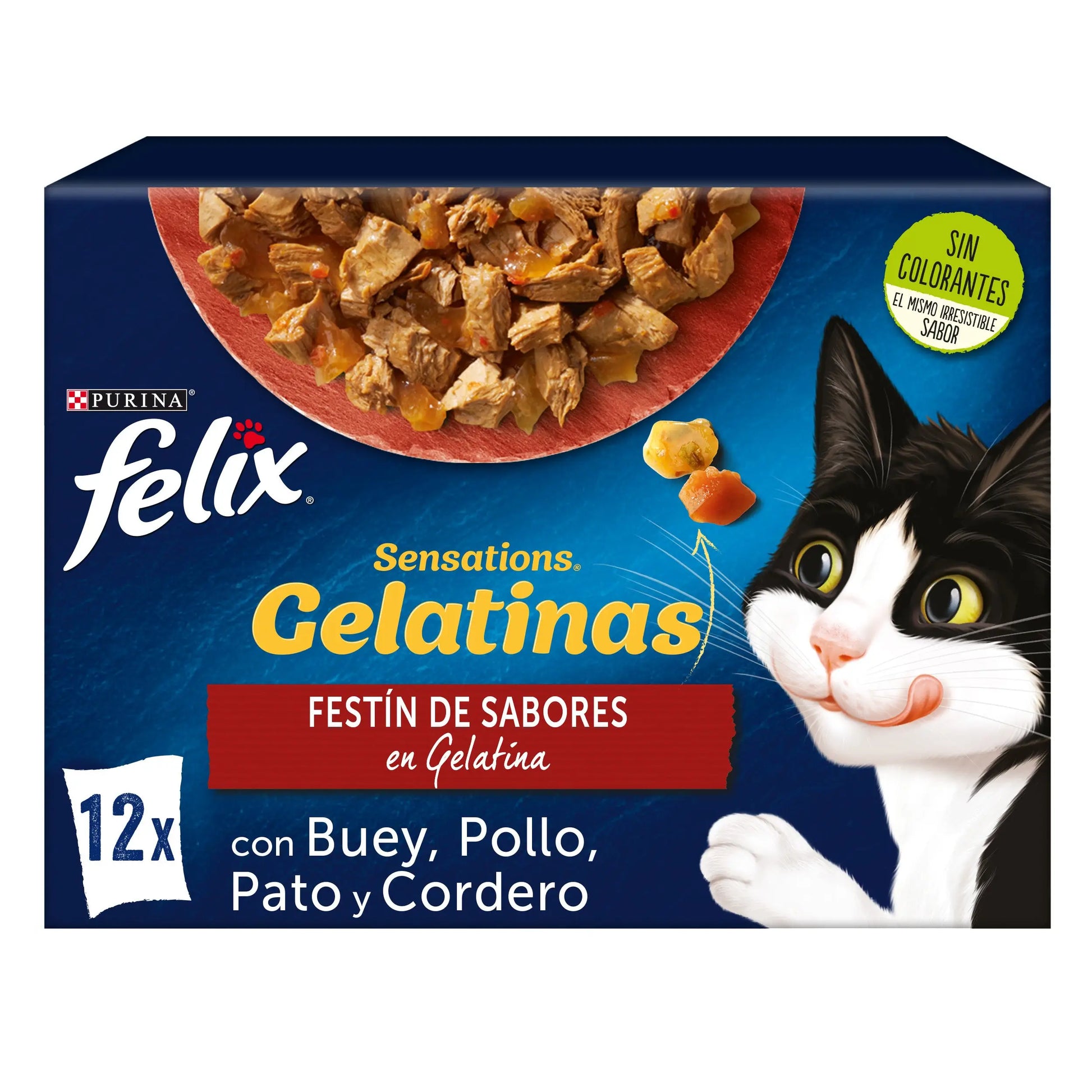 Felix Sensations Carnes Gelatina Pack 12X85 g FELIX