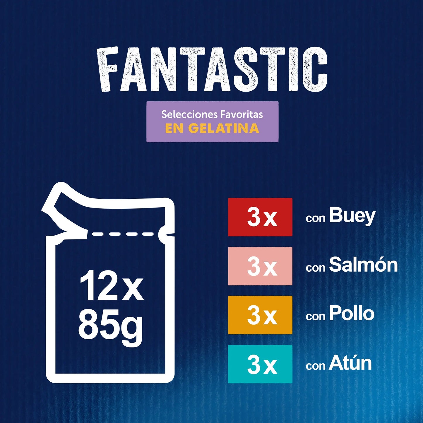 Felix Fantastic Surtido Gelatina Pack 12X85 g FELIX